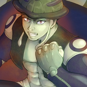 Meruem from Hunter x Hunter, with his fight face on and in a combative pose, fist forward.